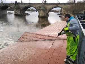 čištění střech, teras a dlažby washing