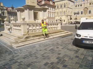 čištění střech, teras a dlažby